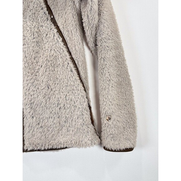 Kuhl Womens Flight Jacket Beige Avina Full Zip Sherpa Fleece Hooded Outdoor XS - Picture 8 of 14